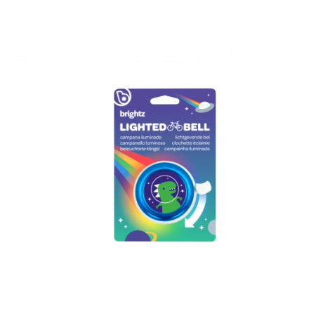 Clopotel cu lumini LED multicolore pentru bicicleta, albastru - poza 1