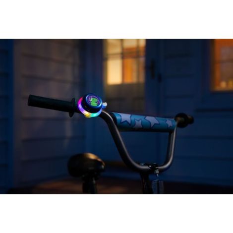 Clopotel cu lumini LED multicolore pentru bicicleta, albastru - poza 2