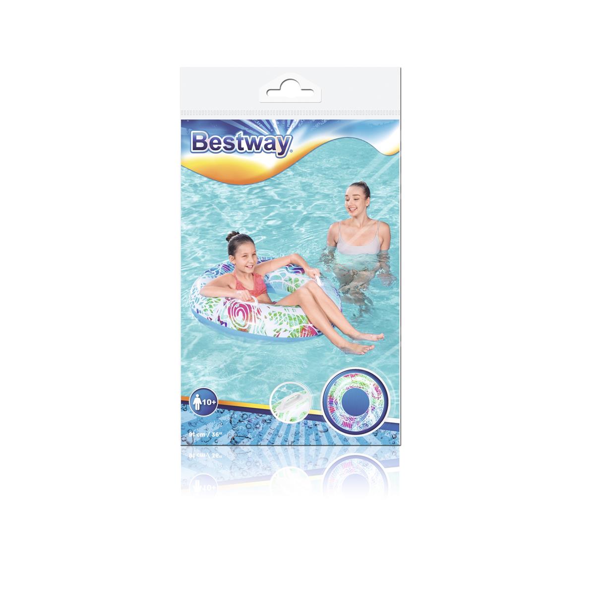 Colac de inot gonflabil cu manere Bestway Neon 91cm - poza 3