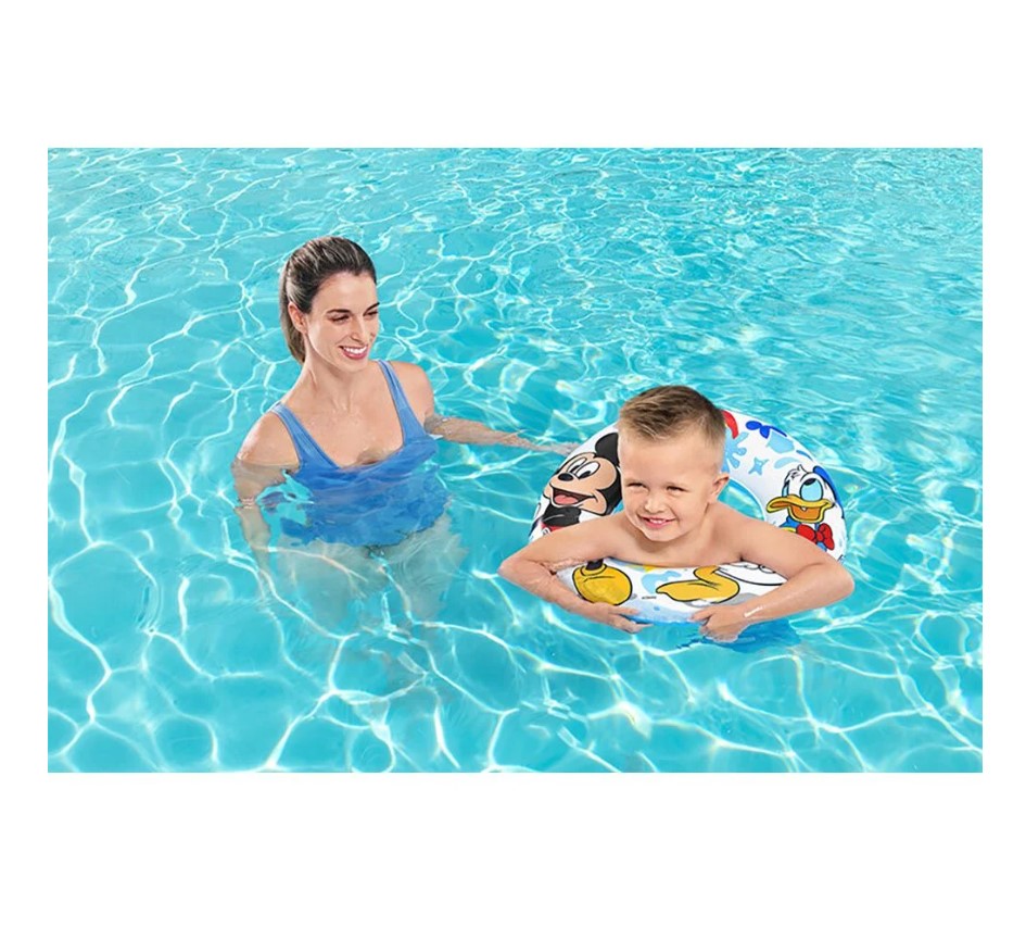 Colac de inot pentru copii 56 cm Bestway Mickey Mouse - poza 2