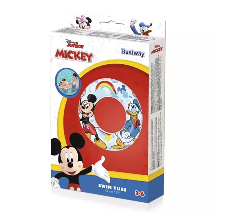 Colac de inot pentru copii 56 cm Bestway Mickey Mouse - poza 3