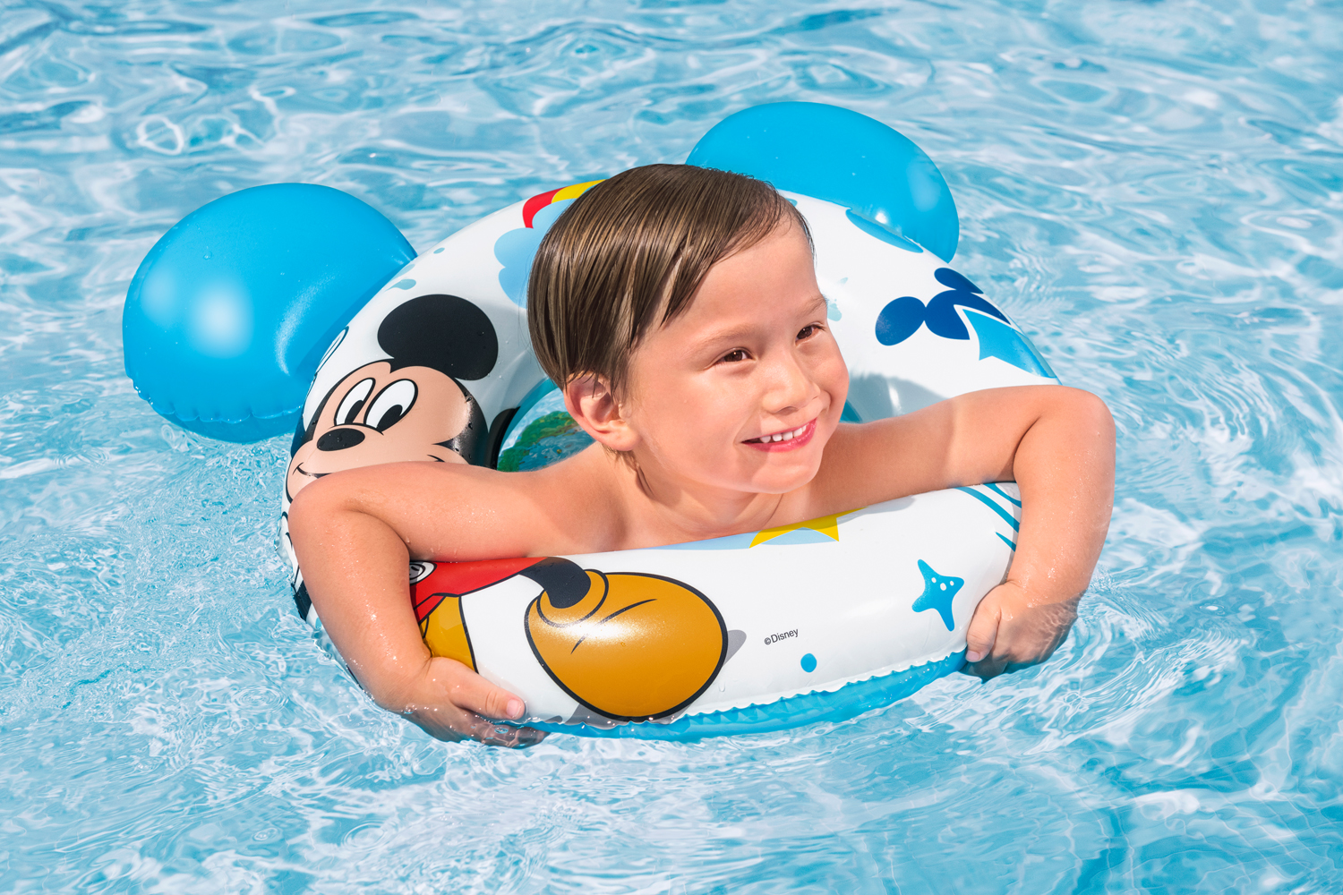 Colac gonflabil de inot Bestway Disney Mikey Mouse 74 cm 9102 K - poza 5