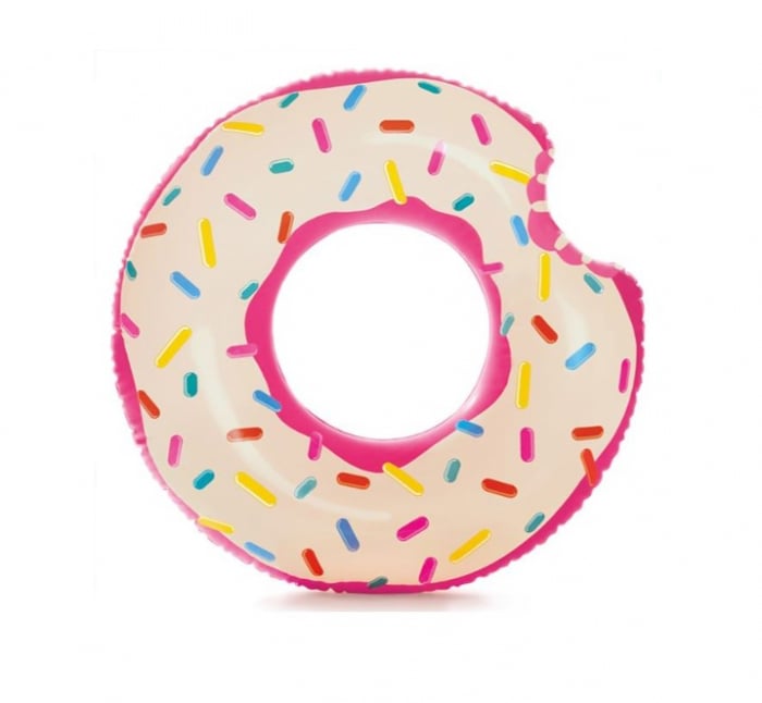 Colac gonflabil , Design Donut, Vinil, Multicolor, 107x99 cm