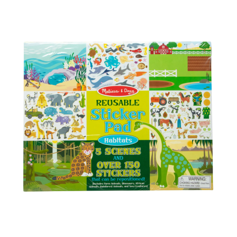 Colectia de abtibilduri reutilizabile Habitate Melissa and Doug