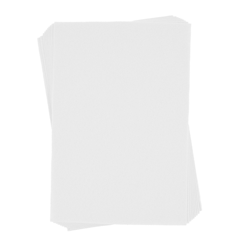 Coli fetru A4 pentru activitati lucru manual, 1 mm, alb, set 10 coli