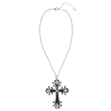 Colier cruce neagra - poza 2