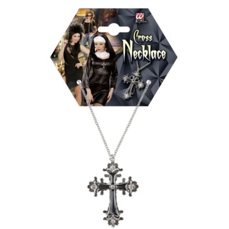 Colier cruce neagra - poza 5