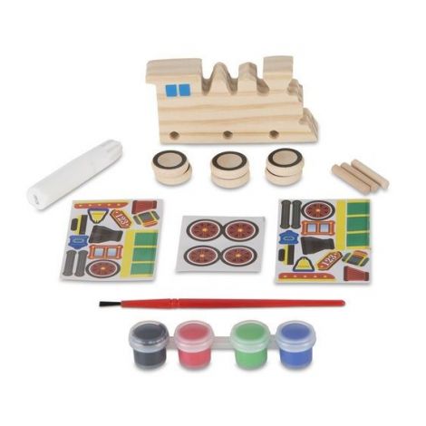 Coloreaza-ti locomotiva din lemn Melissa and Doug - poza 1