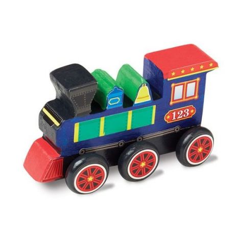 Coloreaza-ti locomotiva din lemn Melissa and Doug - poza 3