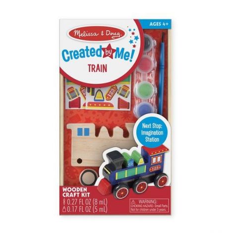 Coloreaza-ti locomotiva din lemn Melissa and Doug - poza 4