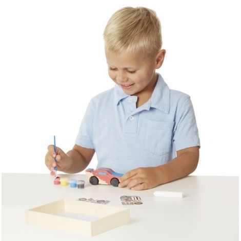 Coloreaza-ti masinuta de curse din lemn Melissa and Doug - poza 2