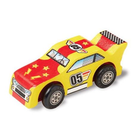 Coloreaza-ti masinuta de curse din lemn Melissa and Doug - poza 3