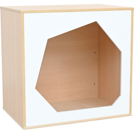 Colt de joaca de interior colectia Quadro, casuta alba, gradinita si scoala - poza 1