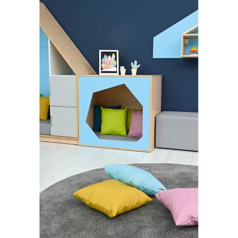 Colt de joaca de interior colectia Quadro, casuta bleu, gradinita si scoala - poza 3