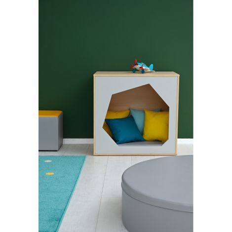 Colt de joaca de interior colectia Quadro, casuta gri, gradinita si scoala - poza 4