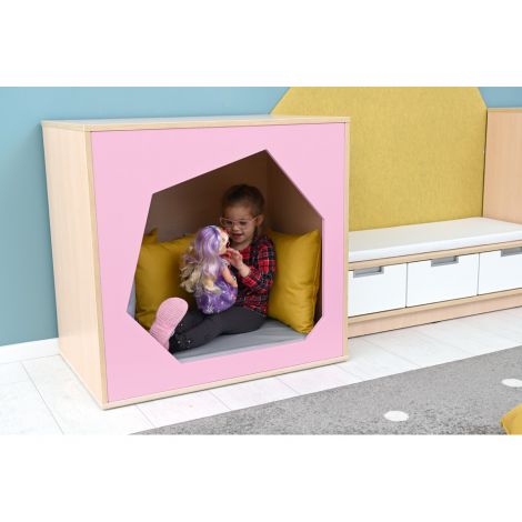 Colt de joaca de interior colectia Quadro, casuta roz, gradinita si scoala - poza 5