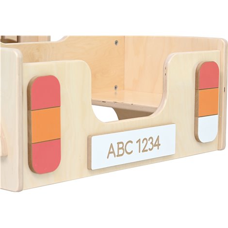 Colt de joaca Masinuta cu volan si claxon, 77x110x49 cm, pentru gradinita - poza 4