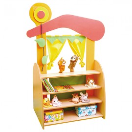 Colt de joaca multifunctional - Teatru de papusi, magazin sau biblioteca - poza 1