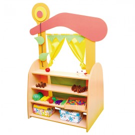 Colt de joaca multifunctional - Teatru de papusi, magazin sau biblioteca - poza 4