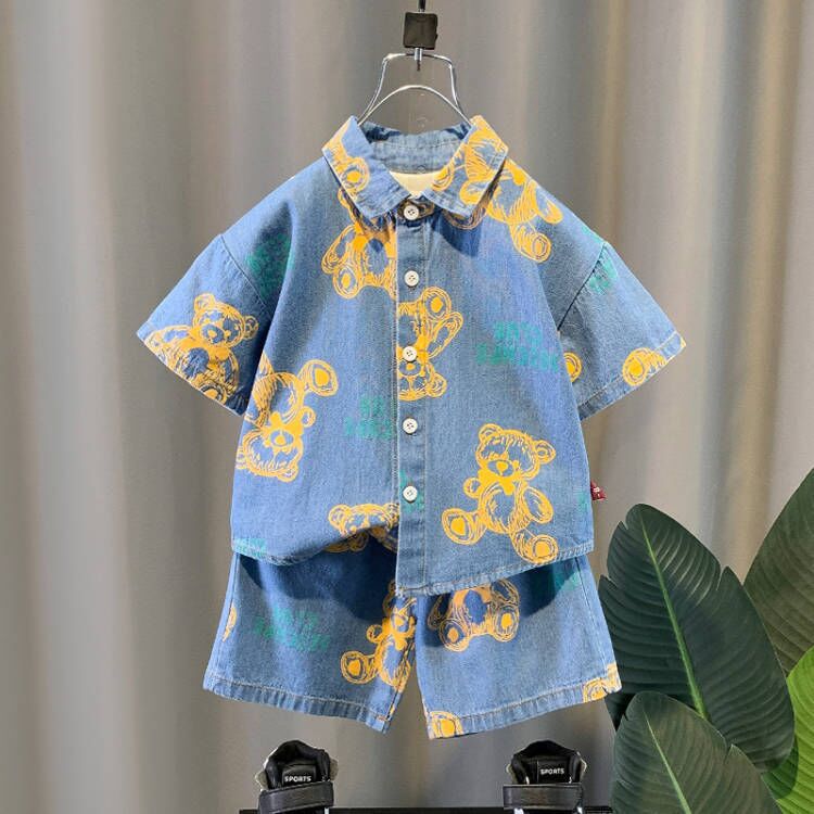 Compleu 2 Piese Băieți Denim Thomas - 3-4 ani - poza 1