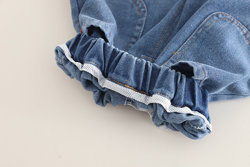 Compleu 2 Piese Băieți Tricou și Pantaloni Denim Sergiu - 3-4 ani - poza 2