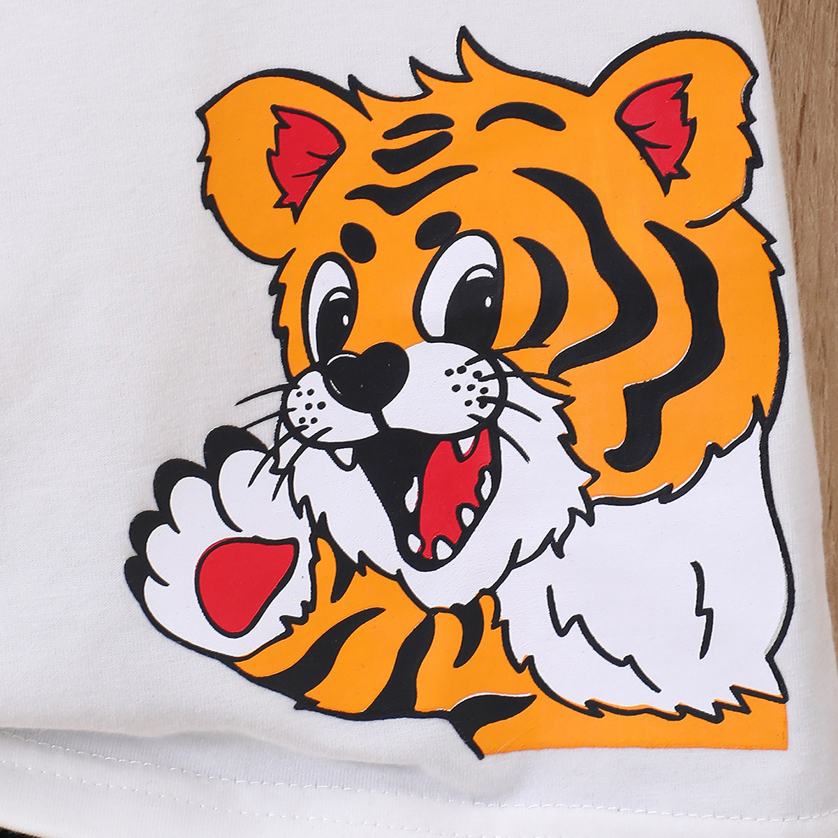 Compleu Alb Negru Baieti Tiger - 9-12 luni - poza 4