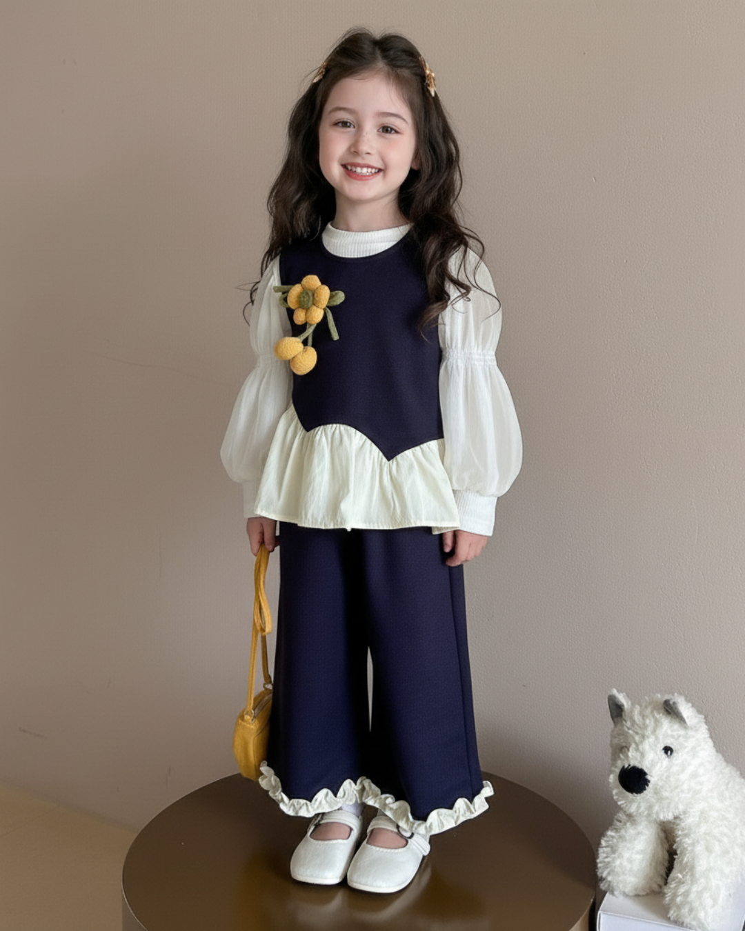 Compleu Bleumarin Elegant Fetite Otilia - 18-24 luni
