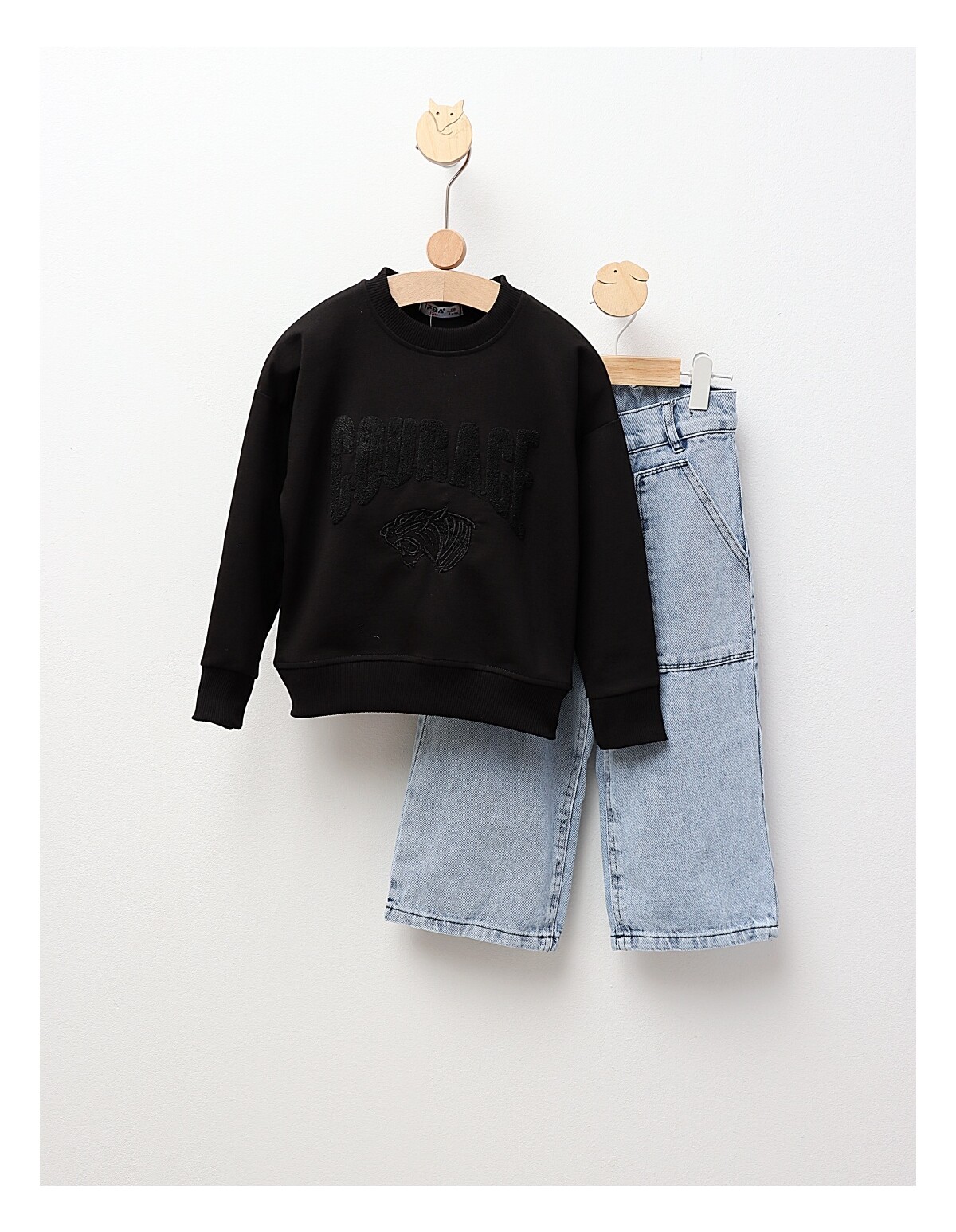 Compleu Bluza+Blug Courage, negru