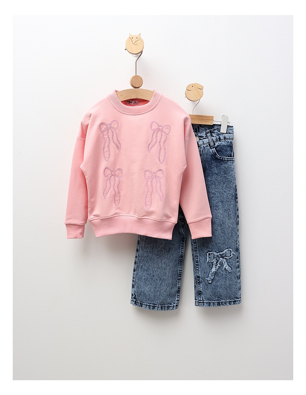 Compleu Bluza+Blug Fundite, roz
