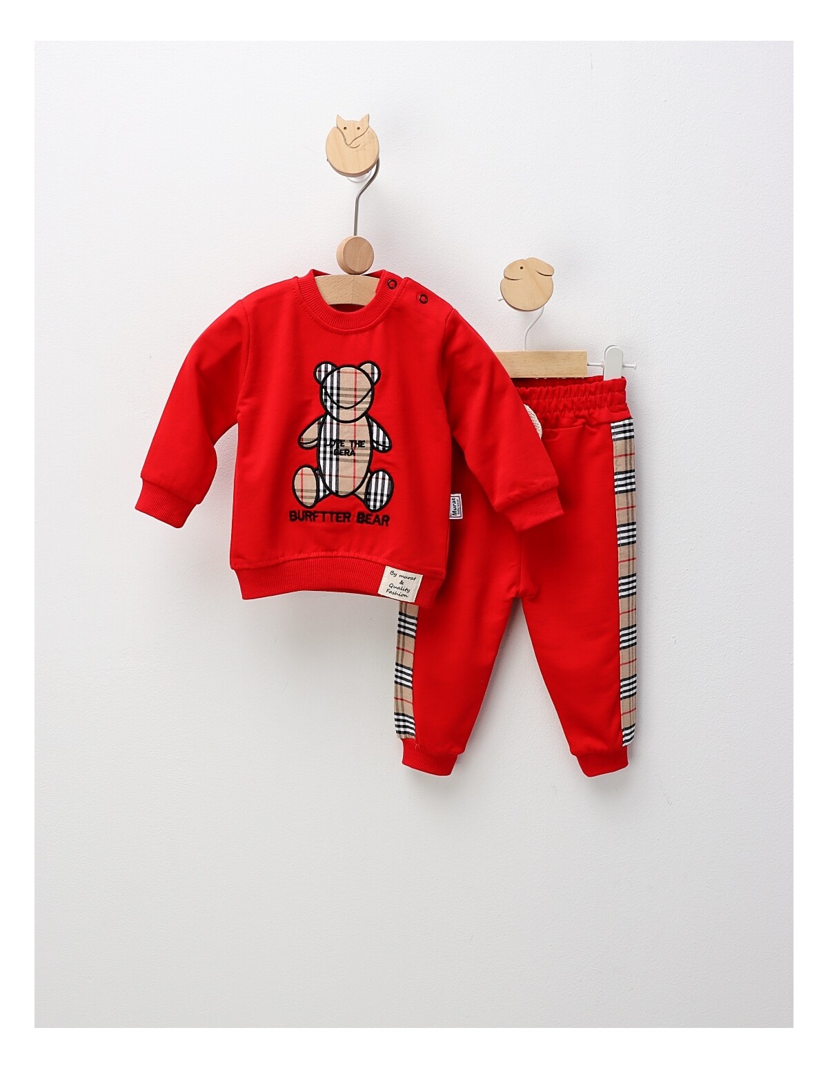 Compleu Burftter Love Bear, rosu