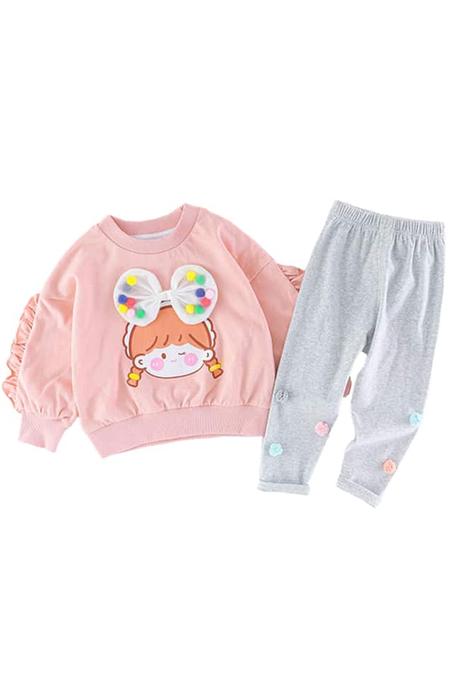 Compleu Fetite Dolly Roz - 18-24 luni - poza 3