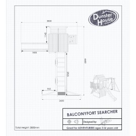 Complex de joaca Balcony Fort Searcher™ - poza 4