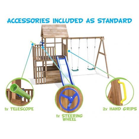 Complex de joaca BalconyFort ™ Double Swing Dunster House - poza 3