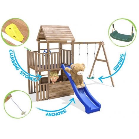 Complex de joaca BalconyFort ™ Double Swing Dunster House - poza 4