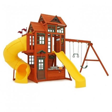 Complex de joaca din lemn Canyon Ridge Kidkraft - poza 5