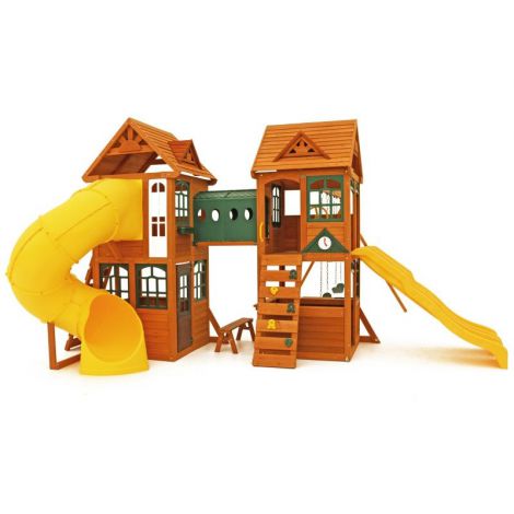 Complex de joaca din lemn de cedru Kingsbridge Wooden Kidkraft - poza 2