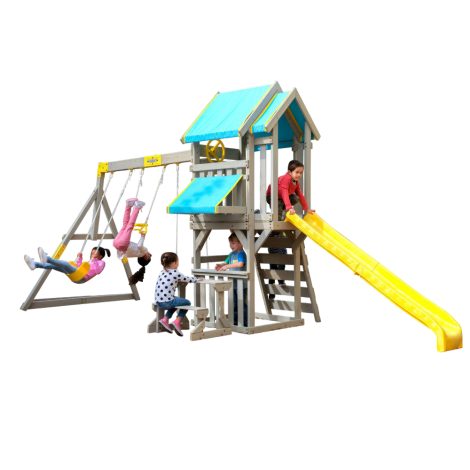 Complex de joaca din lemn de cedru Seacove Deluxe Kidkraft F29075 - poza 1