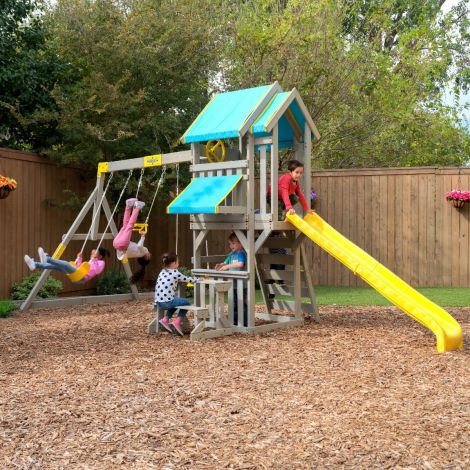 Complex de joaca din lemn de cedru Seacove Deluxe Kidkraft F29075 - poza 3