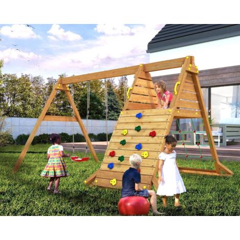 Complex de joaca din lemn Fungoo Spider King 02990 - poza 2