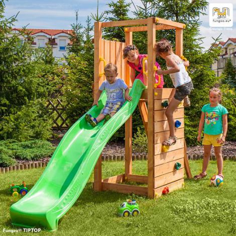 Complex de joaca din lemn Fungoo TipTop - poza 2