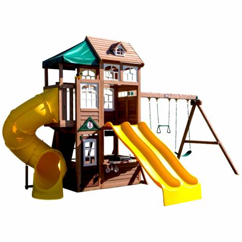 Complex de joaca din lemn Lookout Lodge Kidkraft - poza 1
