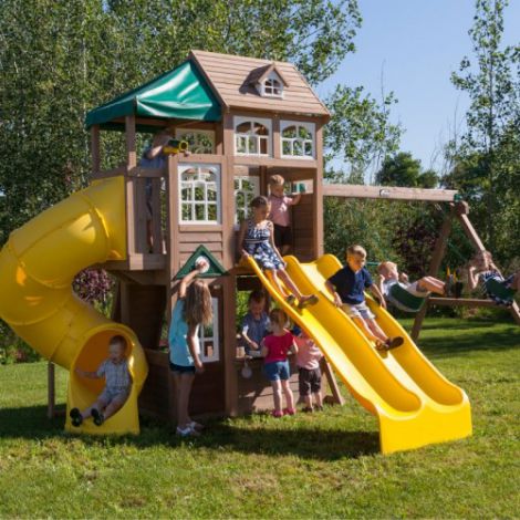 Complex de joaca din lemn Lookout Lodge Kidkraft - poza 4