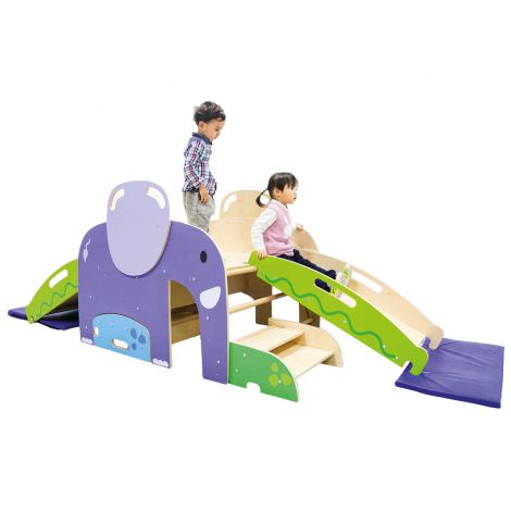 Complex de joaca din lemn modular Elefant - poza 1