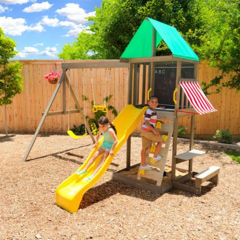 Complex de joaca din lemn Newport Kidkraft - poza 2