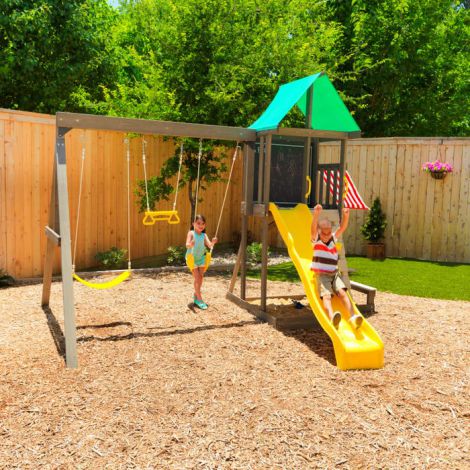 Complex de joaca din lemn Newport Kidkraft - poza 3