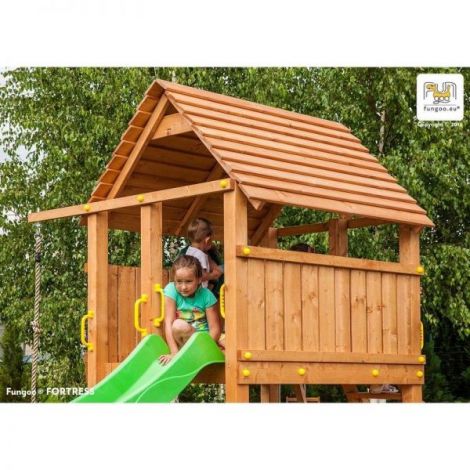 Complex de joaca din lemn pentru 19 copii Fungoo Fun Gym - poza 4