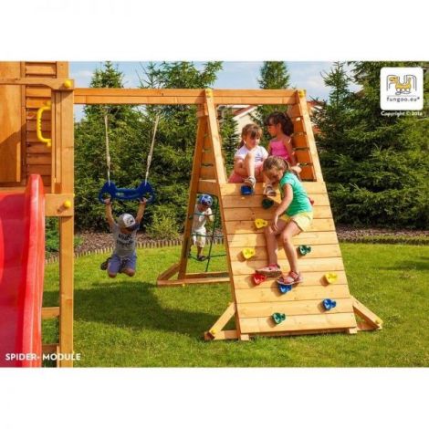 Complex de joaca din lemn pentru 19 copii Fungoo Fun Gym - poza 5