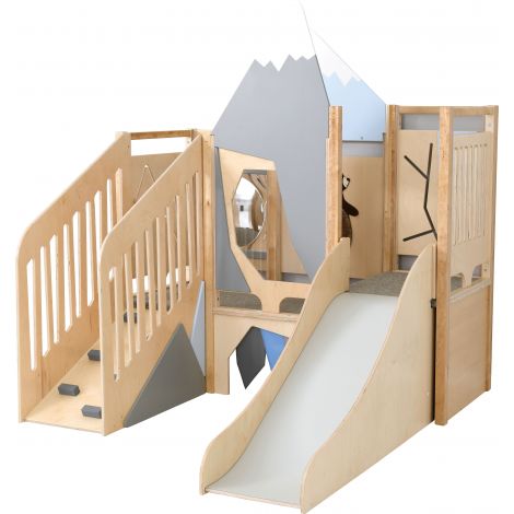 Complex de joaca din lemn pentru interior Alpinist - poza 2