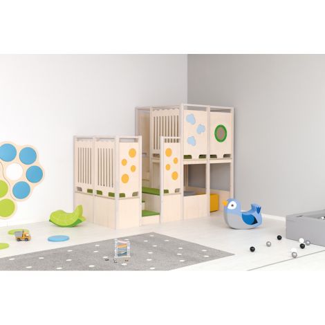 Complex de joaca din lemn pentru interior Bianca - poza 2