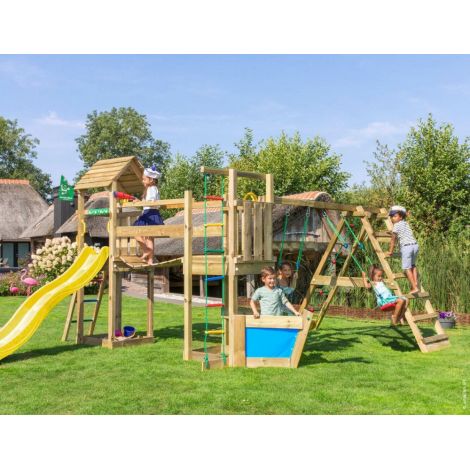 Complex de joaca din lemn Voyager cu modul Climb frame - poza 1
